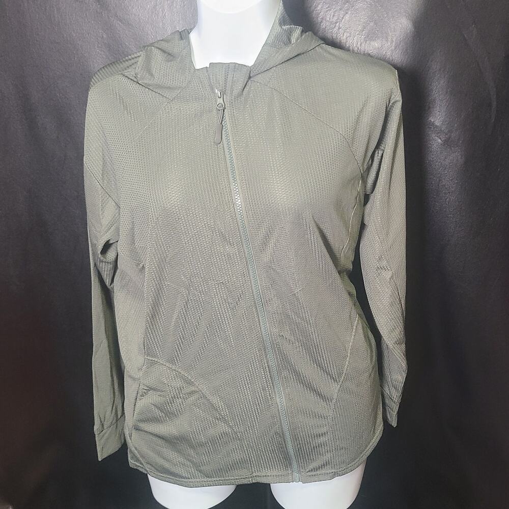 Cali Sport Plus Green Zip-Up Thin Sports Hoodie Size 2X